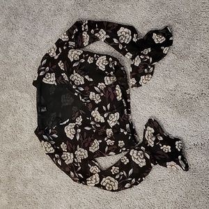 Forever 21 Floral Wrap Crop Top